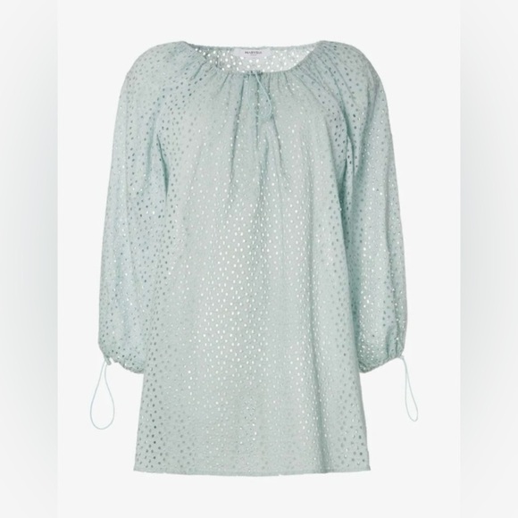 EUC MARYSIA- MOAB OFF-SHOULDER BRODERIE ANGLAISE DRESS. Size See Measurements - Picture 2 of 7